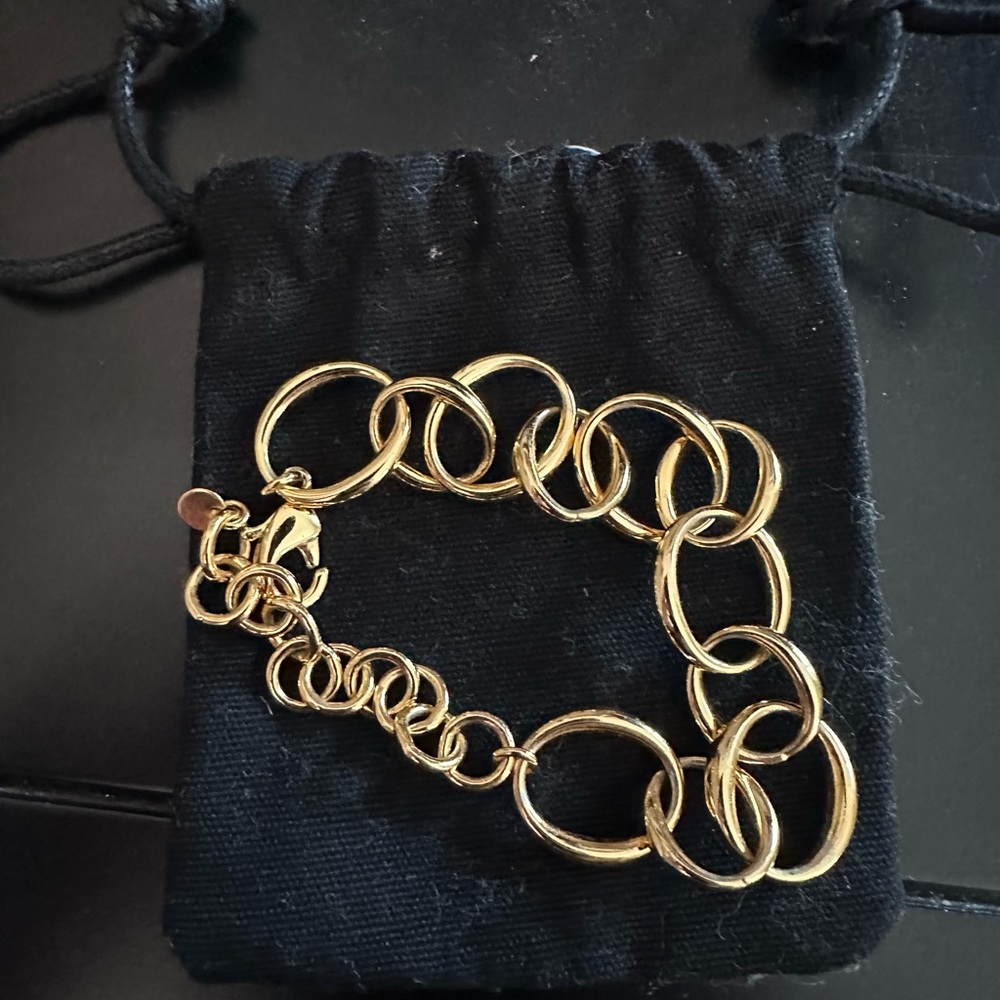 Gold plated bracelet Bayou with Love